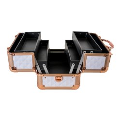 Groom-X Grooming Case Mini Diamond Pattern White