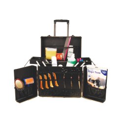 Groom-X Grooming Case med 2 hjul og teleskop hndtag. Metal farvet.