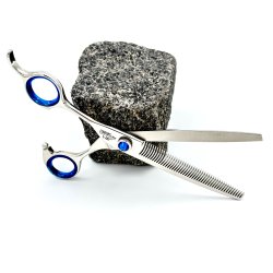 Comfortline Thinner buet venstrehndssaks 7" 20 tnder Bl hundesaks